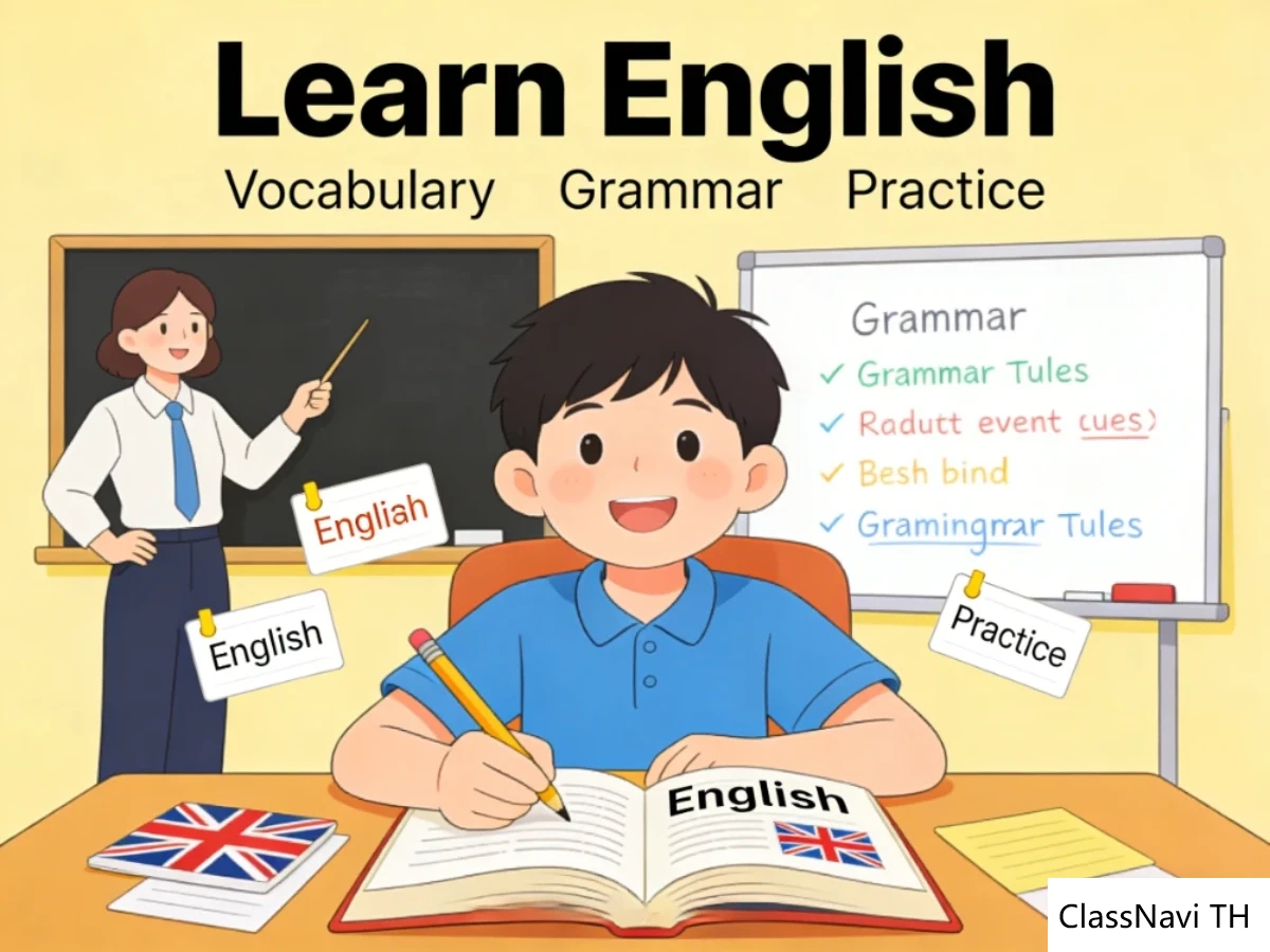 ฝึกจำชื่อสัตว์ภาษาอังกฤษจากภาพและประโยค