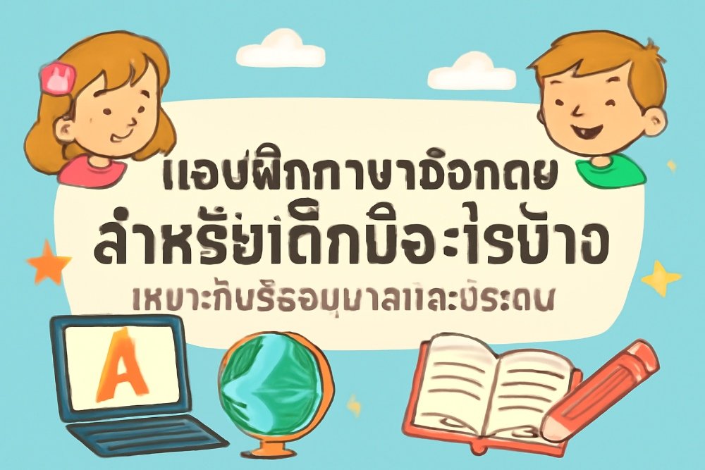 แอปฝึกภาษาอังกฤษสําหรับเด็กมีอะไรบ้าง เหมาะกับวัยอนุบาลและประถม
