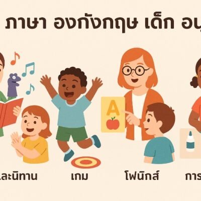 สอน ภาษา อังกฤษ เด็ก อนุบาล: ความสำคัญและวิธีสอนที่ได้ผล