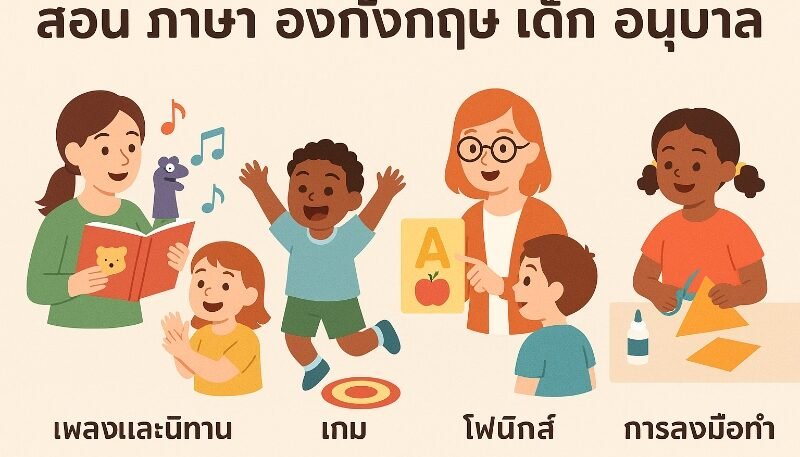 สอน ภาษา อังกฤษ เด็ก อนุบาล: ความสำคัญและวิธีสอนที่ได้ผล