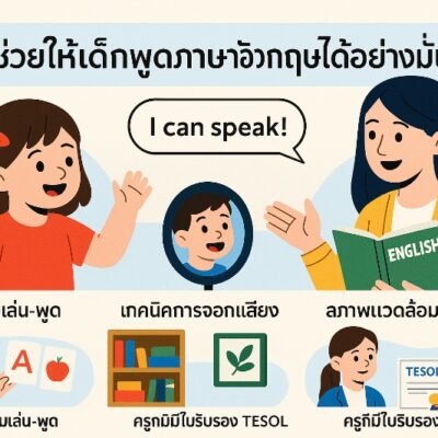 วิธีช่วยให้เด็กพูดภาษาอังกฤษได้อย่างมั่นใจ สำหรับเด็ก 3-6 ขวบ