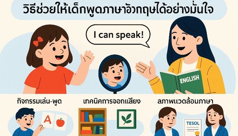 วิธีช่วยให้เด็กพูดภาษาอังกฤษได้อย่างมั่นใจ สำหรับเด็ก 3-6 ขวบ