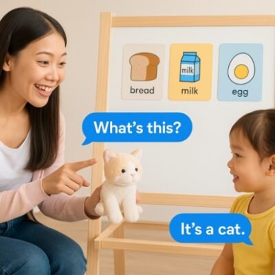 สอนภาษาอังกฤษเด็ก 3-4 ขวบ ถาม-ตอบคำศัพท์ในชีวิตประจำวัน
