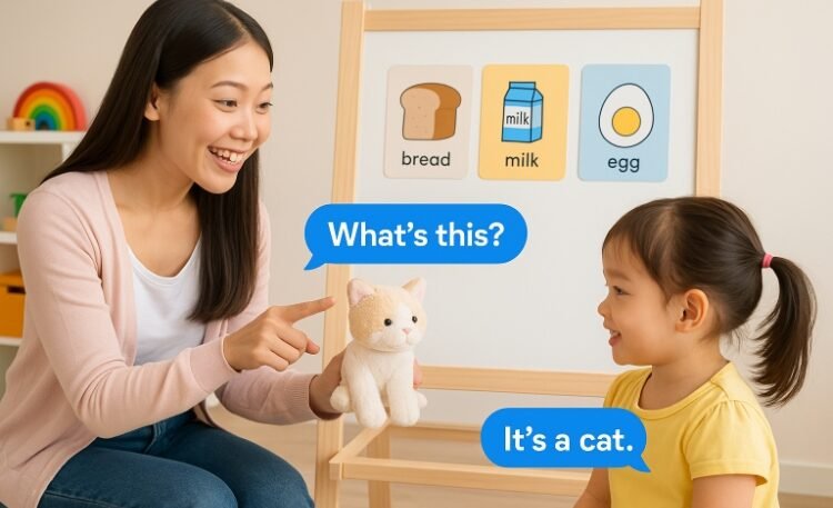 สอนภาษาอังกฤษเด็ก 3-4 ขวบ ถาม-ตอบคำศัพท์ในชีวิตประจำวัน