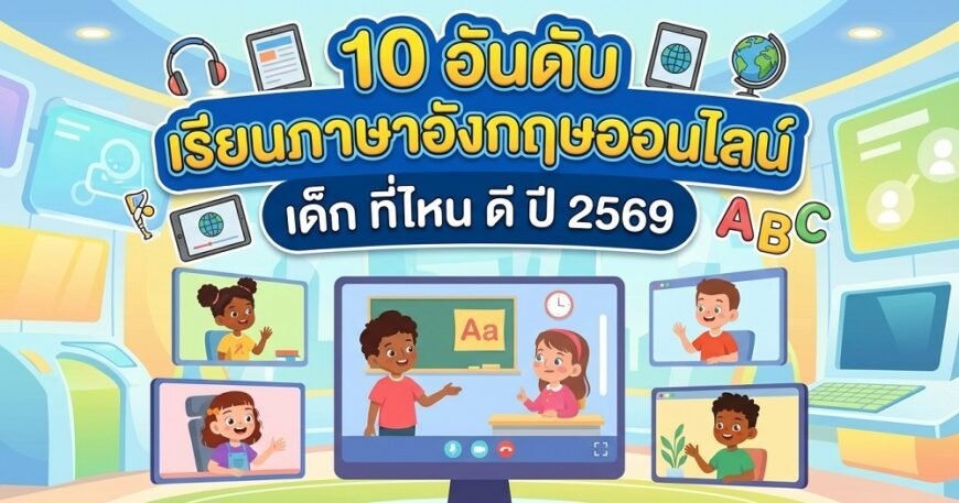 10 อันดับ เรียนภาษาอังกฤษออนไลน์ เด็ก ที่ไหน ดี ปี 2569