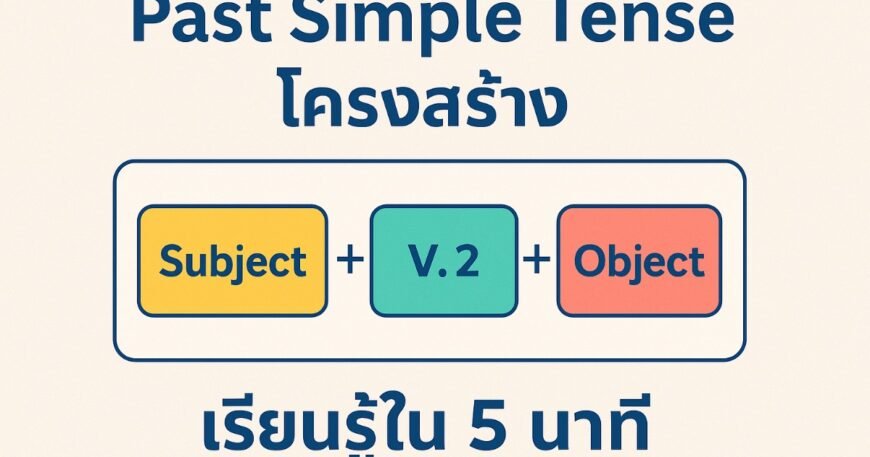 Past Simple Tense โครงสร้าง ภาษาอังกฤษ เรียนรู้ใน 5 นาที