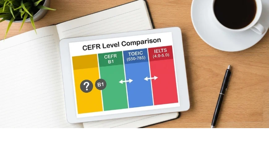 ภาษาอังกฤษ B1 แย่ไหม? เทียบคะแนน TOEIC/IELTS ได้เท่าไหร่